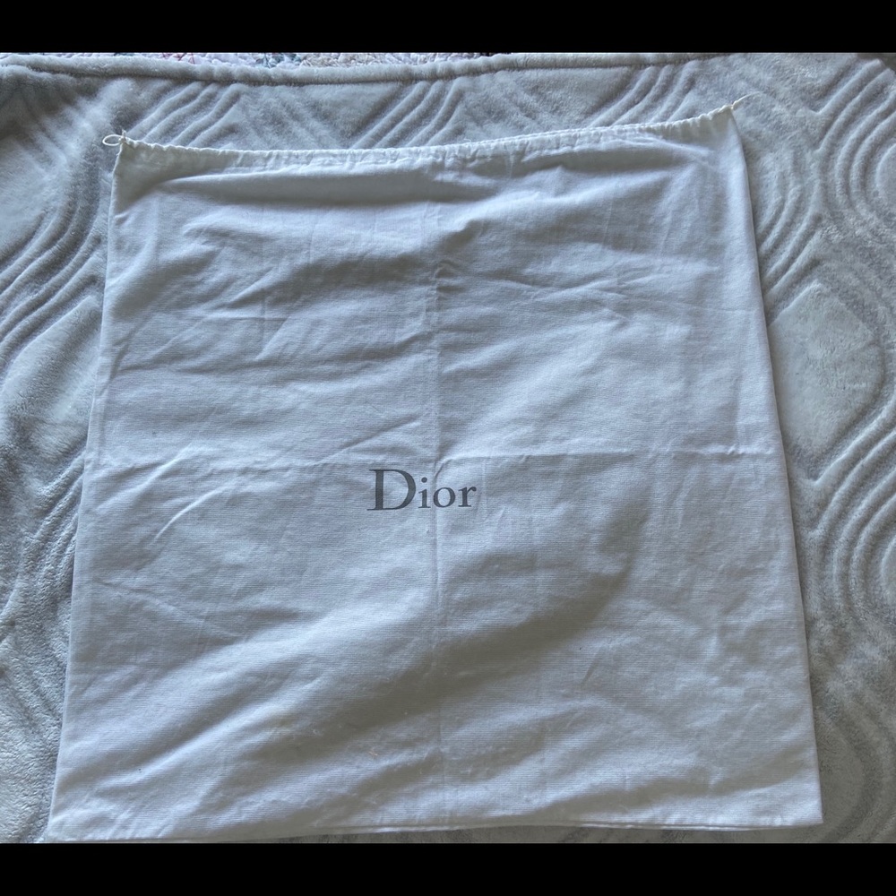 SOLD Extra Large White Dior dust bag 23X23